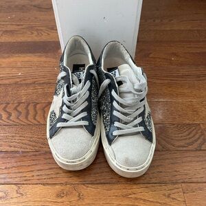 Golden Goose Sneakers in Black and Blue with Grey suede